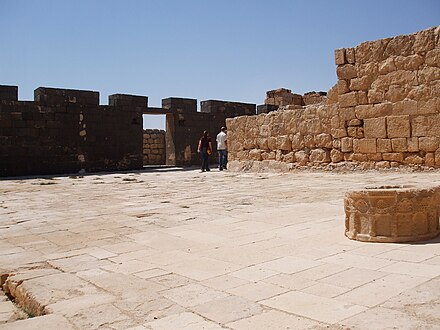Entrance courtyard of Qasr al-Hallabat
