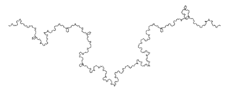 Von Koch curve with random orientation