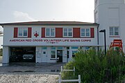 The American Red Cross Volunteer Life Saving Corps Station, Jacksonville Beach, Florida, US This is an image of a place or building that is listed on the National Register of Historic Places in the United States of America. Its reference number is 14000187.