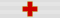 Medaglia d'oro della Croce Rossa - nastrino per uniforme ordinaria