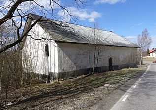 Kvarnbyggnaden från Pålamalmsvägen.