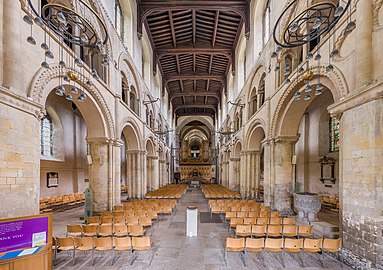 The nave facing east