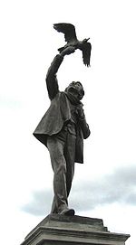 Statue d'Albrecht Rodenbach, par Jules Lagae, à Roulers, place Saint-Amand