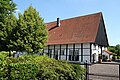 Courtyard with half-timbered house