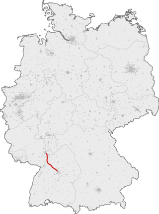 <span class="mw-page-title-main">Mannheim–Stuttgart high-speed railway</span> Railway line in Germany