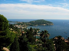 Saint-Jean-Cap-Ferrat'ta körfez manzarası