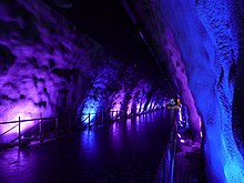 Illuminated underground tunnel in Santa Park Santa Park (5307457814).jpg