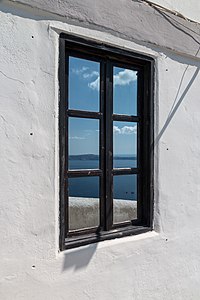 Window in Fira, Santorini