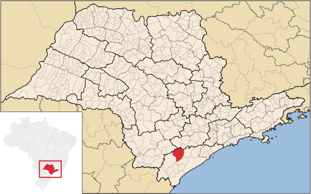 Localização de Sete Barras em São Paulo