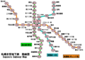 札幌市営地下鉄路線図