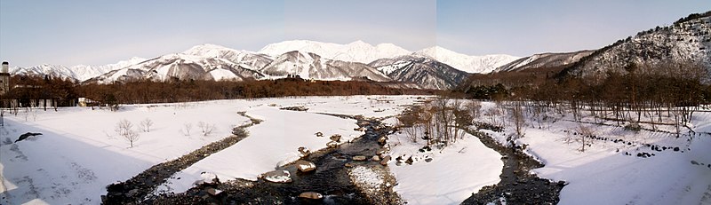 File:Scenery of winter from HAKUBA Bridge - panoramio.jpg