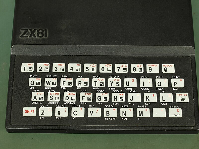 File:Sinclair ZX81 PCB Revision 3 Keyboard.JPG