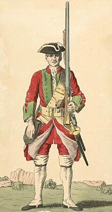 Soldier of the 43rd Regiment, 1742 Soldier of 43rd regiment 1742.jpg