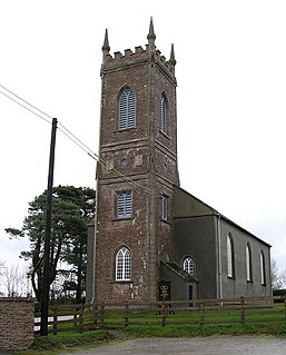 Lisnadill village in the United Kingdom