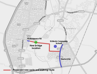 St Neots Southern Foot and Cycle route.png 