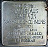 Stolperstein Stierstr 4 (Friedn) Stanislaus Graf von Nayhauss-Cormons.jpg