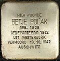 Stolperstein für Betje Polak (Rotterdam-Zuid).jpg