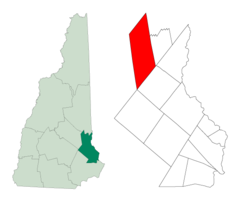 Lage in Strafford County, New Hampshire