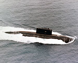 Sovjetisk Kilo-klass ubåt.