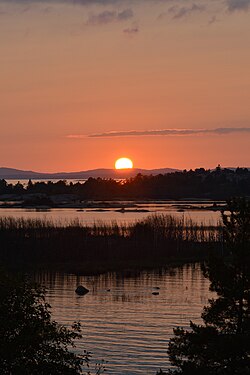 Sunset viewed from Philip Edward Island