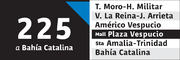 Formato de letreros de recorrido usados en buses que no cuentan con itinerario electrónico.