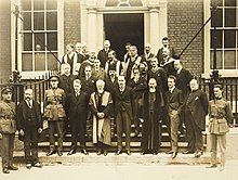 Irish and foreign dignitaries at the RIA Tailteann Games Visitors at the R.I.A. 1924 (18426438103).jpg