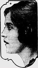 Teresa de Francisci, posing here for a 1922 newspaper photograph, served as the model for the Peace dollar. TeresadeFrancisci.JPG