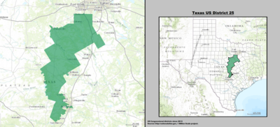 Texas USA Kongresszusi 25. kerület (2013 óta) .tif