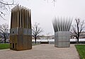 John Hejduk: The House of the Suicide and the House of the Mother of the Suicide, Praha, Alšovo nábřeží.