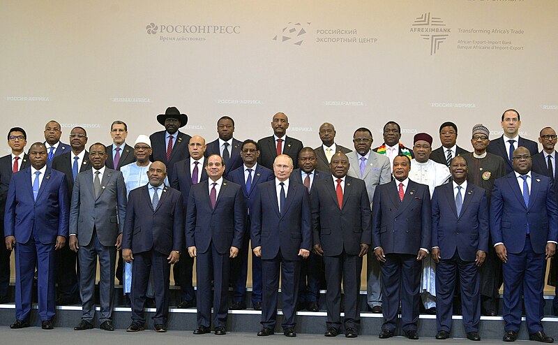 File:The heads of delegations attending the Russia-Africa Summit pose for photographs (2019-10-24).jpg