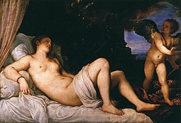 Danae by Titian (Naples)