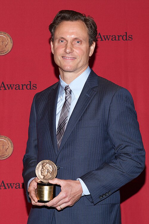 Goldwyn accepting a Peabody Award in 2013