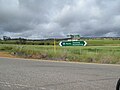 Direction signs on Toodyay Road at the intersection of Northam-Toodyay Road, just west of the Toodyay townsite in Western Australia.