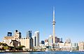 * Nomination: Toronto: Skyline with Canada Malting Silos on left side --Taxiarchos228 11:46, 28 October 2011 (UTC) * Review  Comment Is that moiré effect visible on the building right of the tower ? D4m1en 12:22, 2 November 2011 (UTC) you are right, I guess it stems from the special pattern of the facade interfering with s.th. else I can not explain --Taxiarchos228 12:36, 2 November 2011 (UTC) Isn't it a bit on the overexposed side? Seems to me that the top of the spire, for instance, is blown. -- Rama 07:52, 6 November 2011 (UTC)