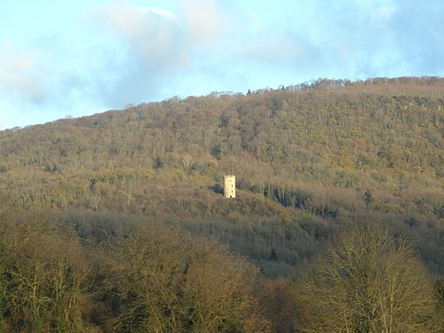 Vue de la tour de Montvert, à Lagnieu, France