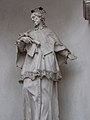 Statue of Giovanni Nepomuceno on the fountain with the same name near the church of S.Marco