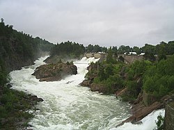 Zuhatag a Göta folyón Trollhättannél