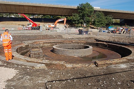 Victorian Turntable excavated near the station
