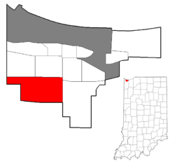 Location within the city of Gary
