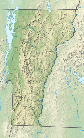 Se på det topografiske kartet over Vermont