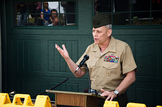 Paxton speaking in April 2012.