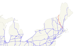 Carte de l'US Highway 3