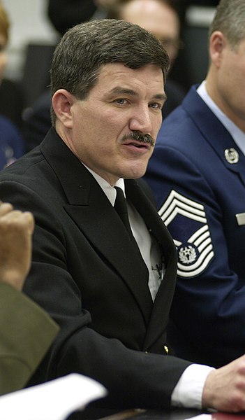 File:US Navy 030305-F-3050V-087 Master Chief Petty Officer of the Navy, Terry Scott answers questions during a hearing of the House Appropriations subcommittee on Military Construction.jpg