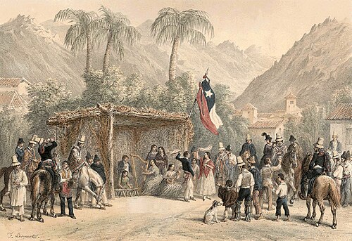 Fiestas Patrias of Chile, 1854.