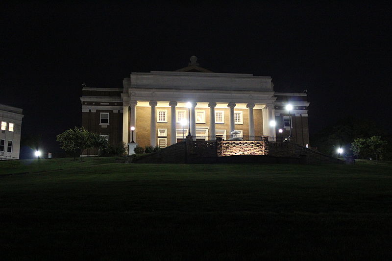 File:Van Meter Hall, Western Kentucky University (at night).JPG