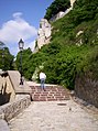 Stairs leading to the castle