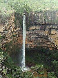 Waterfall in Chapada do Guimarães, Mato Grosso