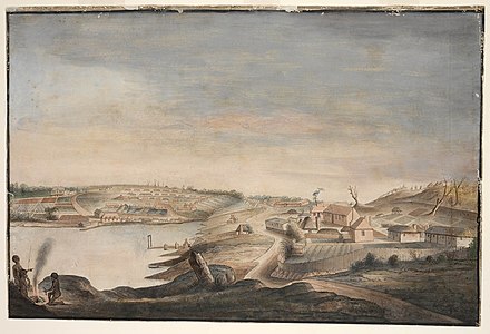 View of Sydney Cove (circa 1794 - 1796)- Thomas Watling