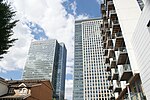 Thumbnail for File:View of the J. P. Morgan and other buildings from Admirals Way - geograph.org.uk - 5499474.jpg