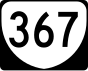 Marcador de la ruta estatal 367